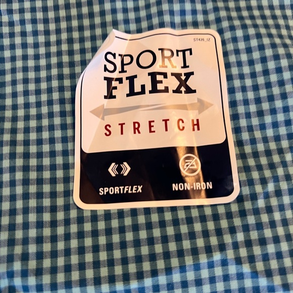 2 NEW XL Izod Mens Button Shirts Blue Stretch Sport Flex Long Sleeve Heritage - Picture 5 of 15